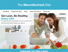 Tablet Screenshot of macronutrientdiet.com